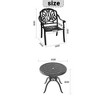 Vynxaria 3-Piece Cast Aluminum Patio Furniture Set with Brown Cushions ¨C Elegant & Comfortable - 4 of 4