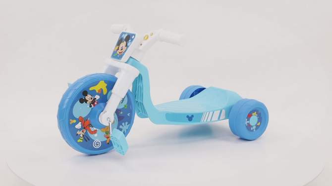 Mickey Mouse 10&#34; Fly Wheel Kids&#39; Tricycle with Electronic Sound - Blue, 2 of 10, play video