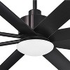 65" Minka Aire Modern Outdoor Ceiling Fan with LED Light Remote Control Coal Etched Opal Glass Wet Rated for Patio Exterior Gazebo - 3 of 4
