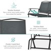 Best Choice Products 2-Person Outdoor Swing Glider, Steel Patio Loveseat, Bench Rocker w/ Armrests - 3 of 4
