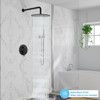 Bathroom Shower Faucet Set, Rainfall Shower Head With Handheld Combo, Wall Mounted Shower System Shower Fixtures With Pressure-Balanced Valve - 2 of 4