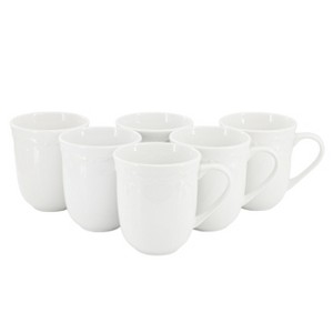 Elama Henryi 16 Piece Porcelain Dinnerware Set in White - 1 of 4
