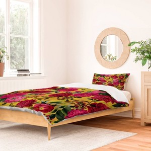 Deny Designs Vintage Love Vintage Shabby Chic Summer Duvet Cover and Pillow Sham Set Pink - 1 of 4