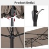 15 Ft Double Canopy Patio Umbrella, Rectangular Sun Shade, Market Umbrella for Garden, Backyard, Poolside, and Outdoor Entertaining - 4 of 4