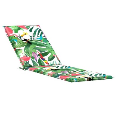 vidaXL Oxford Fabric Multicolor Deck Chair Cushion - Stain and Water Resistant, Decorative, Comfortable Seating