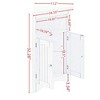 Resenkos Corner cabinet with Doors and Shelves, Free Standing Storage Cabinet for Kitchen, Living Room, Bathroom, - 2 of 4