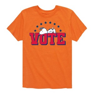 Boys' - Peanuts - Vote Snoopy Short Sleeve Graphic T-Shirt - 1 of 4
