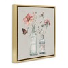 Stupell Industries Flower Jar Butterfly Painting, 18" x 18" - 3 of 4