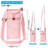 Unique Bargains Mesh Portable Adjustable Strap Water Bottle Bag for Sports 2 Pcs - 2 of 4