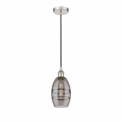 Vaz - 1 Light Cord Hung Mini Pendant In Industrial Style-8.13 Inches Tall and 5.88 Inches Wide