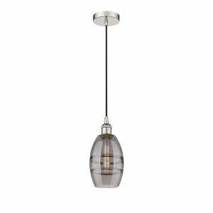 Vaz - 1 Light Cord Hung Mini Pendant In Industrial Style-8.13 Inches Tall and 5.88 Inches Wide - 1 of 1
