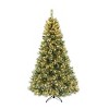 NicBex 7 FT Pre-Lit Mixed Hinged Tree Artificial Xmas Tree with Snow, Glitter, 78 Frosted Pine Cones and 650 Clear LED Lights for Home, Shops, Green - 4 of 4