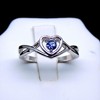 Christine Engagement Ring Promise Heart For Women Silver Cz Ginger Lyne Collection - 2 of 4