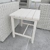 Vynxaria Patio End Tables - Whitewashed Birch Look, 22.5"x22.5"x20.5" Durable Outdoor Accent - 2 of 4
