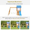 YOOCOZZ  3-in-1 Outdoor Swing Set with Slide and Climber - 4 of 4