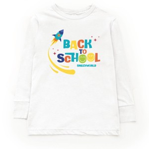 The Juniper Shop SmileyWorld Back To School Rocket Youth Long Sleeve Tee - 1 of 4