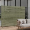 Spassway Outdoor Metal Privacy Screen with Different Colors Garden Fence Panels Patio Trellis Room Divider Decorative Wall Panels - 3 of 4