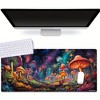 2pc Mushroom Large Gaming Mouse Pad E-Sports Office Keyboard Pad Computer Mouse Non-Slip Computer Mat Gift For Teen/Boyfriend - 2 of 4