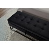 CAVINAS Modern Pull-Open Top Ottoman Bench with Metal Legs,Rectangular Upholstered Storage Bench for Bedroom,Living Room - 3 of 4