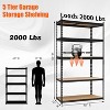 5-Tier Heavy Duty Adjustable Storage Shelves – 2000 lb Capacity, Boltless Assembly for Garage, Pantry, Closet (30"L x 12"W x 60"H) - 2 of 4