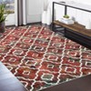 Washable Modern Geometric Rug Non Slip Low Pile Rug Retro Throw Floor Cover Foldable Indoor Carpet for Living Room Bedroom - 3 of 4
