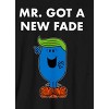 Mr. Men And Little Miss Meme Mr. Got A New Fade Crew Neck Long Sleeve Black Unisex Adult Tee - 2 of 3