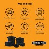 Granite Ware Enamel on Steel 4-Quart Bean / Stock Pot with lid, Speckled Black - 4 of 4