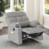 Infurnic Accent Chairs Small Recliner Chair for Home Living Room, Bedroom, Indoor Accent Chairs for Adults, Gray,33.5"*28.9"*40.9" - 2 of 4
