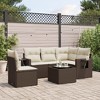vidaXL Garden Sofa Set Brown - 2 of 4