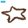 Unique Bargains Metal Door Window Decorations Hoop Star Rattan Wreaths 2 Pcs - 3 of 4