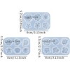 JDICTION 3Pcs Flower Resin Molds - 3D Mini Sunflower & Daisy Silicone Moulds for Clay Epoxy Craft, Jewelry Pendants, Earrings, Necklaces - 3 of 4