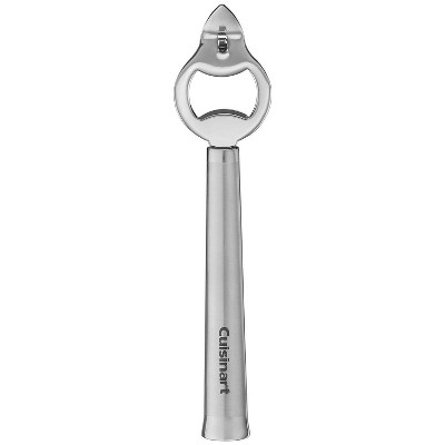 Cuisinart Bottle Opener: Stainless Steel, Hand Wash, Dishwasher-Safe, Silver, Can & Beer Bottle Opener