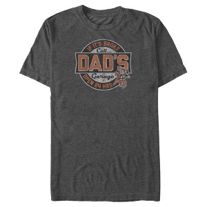 Men's Lost Gods Call Dad's Garage Distressed T-Shirt - 1 of 4