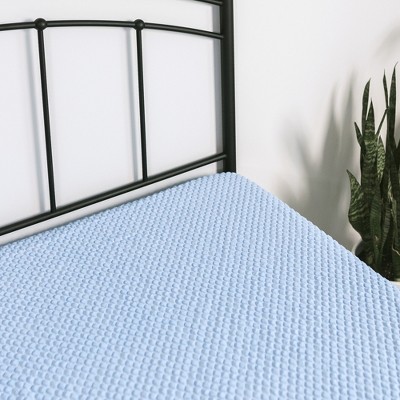 Aere Crystal Blue Cooling Waterproof Queen Mattress Protector