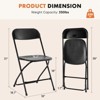 MAYEERTY 4 Piece Folding Chair Indoor Outdoor Portable Stackable - 3 of 4
