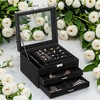 Jewelry Box, 3-Tier Lockable Jewelry Storage Organizer - 3 of 4