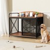 42.8" Heavy Duty Dog Crate Furniture, Dog Kennel with Sliding Door, Decorative Dog Cage End Table, Chew-Resistant Pet House for Large Dogs - 2 of 4