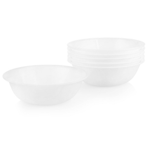 Tren Pico Peatonal Corelle 18oz 6pk Glass Cereal Bowls White : Target