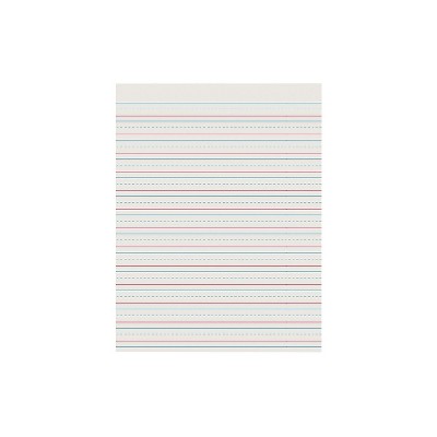 Pacon 8.5" x 11" Newsprint Handwriting Paper 1/2" x 1/4" x 1/4" Ruled 500 Sheets/Pack 3 Packs