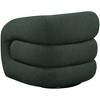 Meridian Furniture,Roxbury Green Boucle Fabric Swivel Accent Chair - 4 of 4