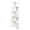 ACEPANO 68.9 in. H Freestanding L Shaped Display Corner Book Shelf with 5 Tier Bookcase-White - 4 of 4