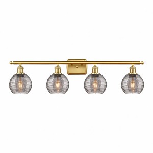 Athens Deco Swirl - 4 Light Bath Vanity In Industrial Style-9 Inches Tall and 36 Inches Wide - 1 of 1