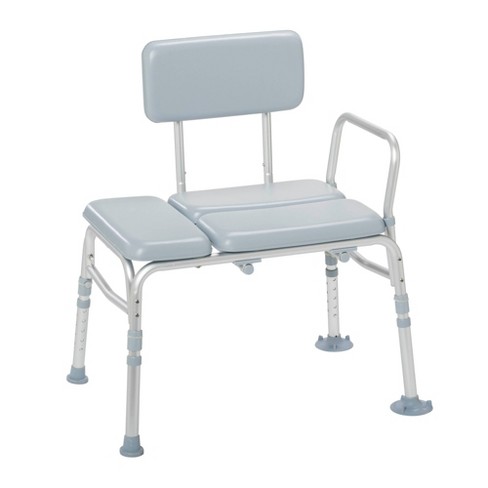 Drive medical plastic tub 2025 transfer bench with adjustable backrest