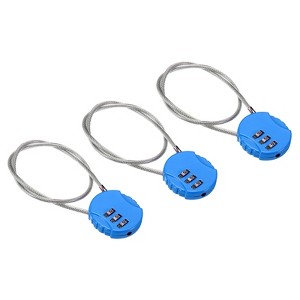 Unique Bargains Gym Locker Small 3-Digit Combination Padlocks - 1 of 4