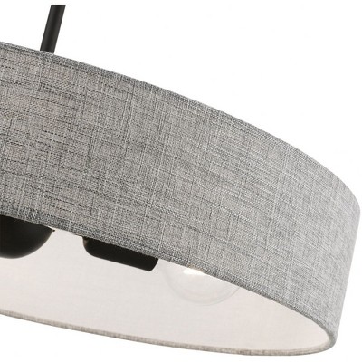 Elmhurst Black Nickel 4-Light Drum Pendant