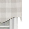 Grande Check Regal Style 3" Rod Pocket Valance 50" x 17" Gray by RLF Home - 3 of 4