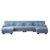 Christopher Knight Home Kelly Modular Chenille Upholstery 173.2" Sectional Sofa with Ottomans - 2 of 4