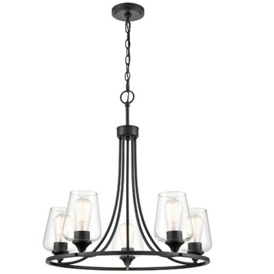 Millennium Lighting Ashford 5 - Light Chandelier in  Matte Black