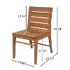 Scott Living Echo Outdoor Dining Chair Solid Acacia Wood, Set of 2 - 3 of 4