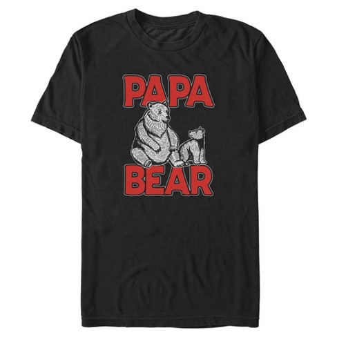 Men's Lost Gods Papa Bear T-shirt - Black - Large : Target